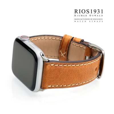 德國RIOS1931蘋果手錶APPLE WATCH Ultra錶帶Vintage真皮錶帶 駝色