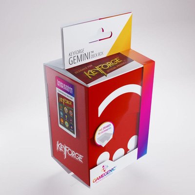☆快樂小屋☆ KeyForge 鍛鑰者 雙層卡盒 紅色 原裝進口 卡盒 牌盒 正版 台中桌游