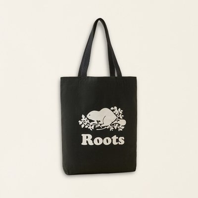 [RS代購 Roots全新正品優惠] Roots配件-絕對經典系列 海狸LOGO托特帆布包 滿額贈購物袋