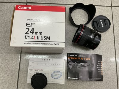 [保固一年] [高雄明豐] 公司貨 Canon EF 24mm F1.4 L II 二代 USM 定焦 [2221]
