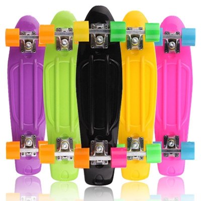 22英寸塑膠小魚板公路滑板單翹板skateboard-master衣櫃3