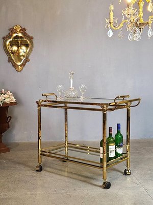 義大利 Vintage 高品質 純銅 可分離式 兩用 餐車 酒車 紅酒車 手推車  JG14⚜️卡卡頌 歐洲古董⚜️ ✬