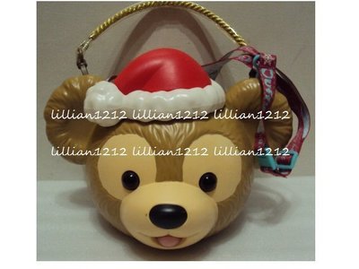 日本東京迪士尼disney聖誕節限定duffy達菲熊大頭造型爆米花筒(現貨) 爆米花桶4
