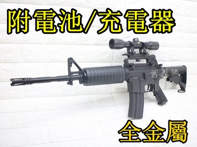 台南 武星級 DIBOYS M4A1 電動槍 狙擊版(倍鏡狙擊鏡瞄準鏡BB槍BB彈M16玩具槍狙擊槍M4卡賓槍AR步槍