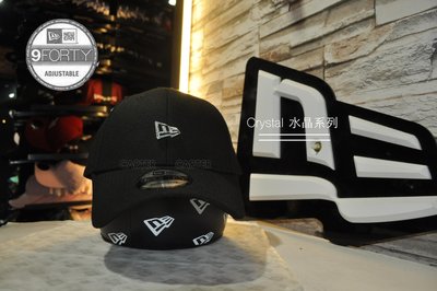 New Era Branded Crystal Black 9Forty 水晶logo黑色鴨舌帽940