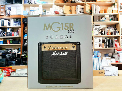 ♪♪學友樂器音響♪♪ Marshall MG15R 電吉他音箱 公司貨