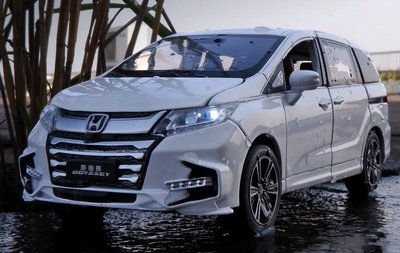 「車苑模型」JKM 1:32  HONDA ODYSSEY 汽車 模型 聲光回力