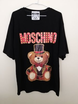 moschino黑色可愛熊 長版T恤上衣