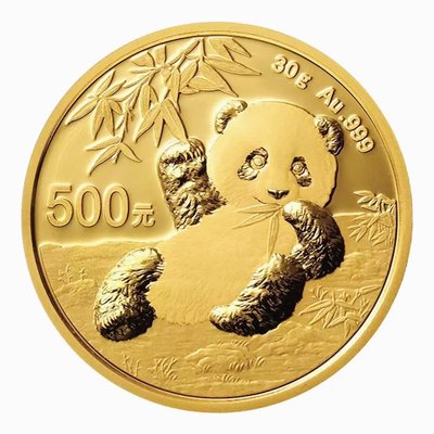 2020年熊貓金幣 純金30克 UNC原封裝