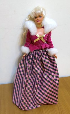 芭比娃娃 Winter Rhapsody Barbie, 1996, #40723, Avon Mattel 早期 絕版