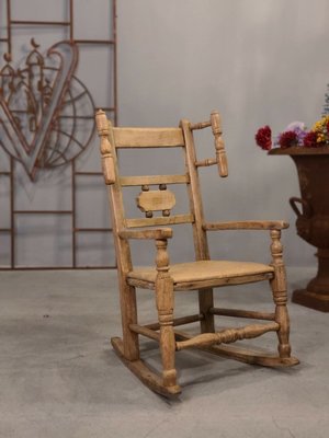 【卡卡頌  歐洲古董】英國 手工 實木 兒童 搖椅 古董椅 ~超有FU &amp; 獨一無二 ! ch0913 ✬