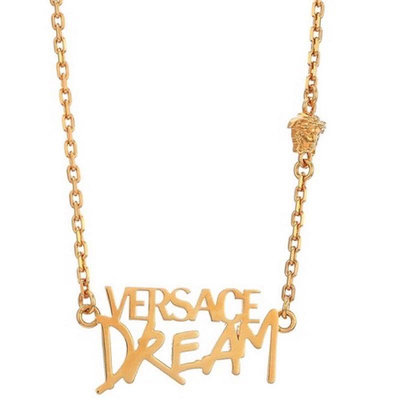 全新真品Versace Dream 金色 徽標 項鍊
