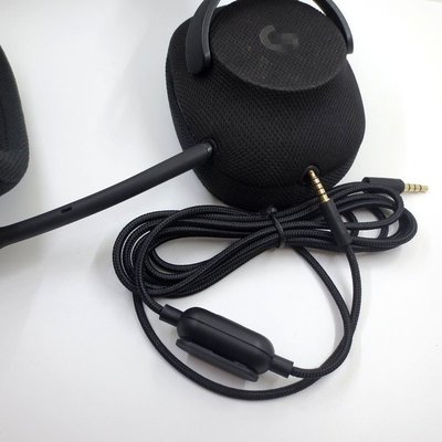 遊戲耳機音源線 適用於羅技G433 G233 GPRO X 通用音頻線  2米 3.5mm圓孔-現貨上新912