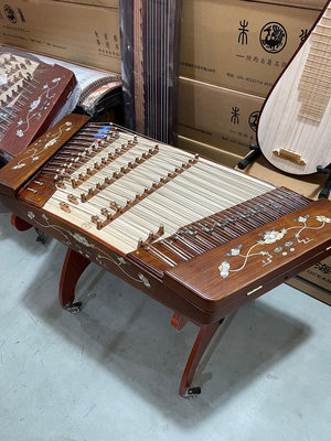【二手】星海牌大果紫檀揚琴樂器8623L型，最新到倉庫的都是全新未拆16815【元明清古玩】古董 老貨 擺件