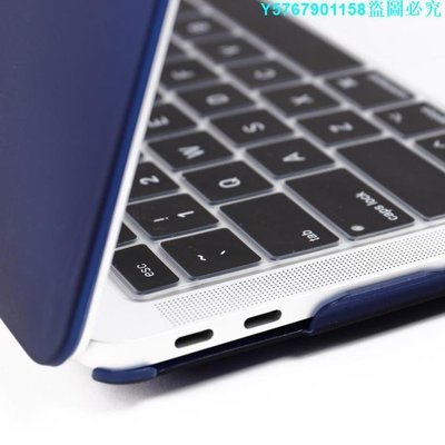 蘋果保護套 保護殼 Macbook Case Matte NAVY hard cover 適用於 Macboo-黑碼3C