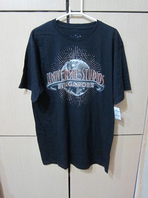 衣市藍~Universal Studios Singapore 短袖T恤 (L~全新吊牌~) (220817)