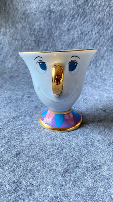 日本迪士尼正版  美女與野獸茶煲太太阿奇杯陶瓷水杯可愛卡通
