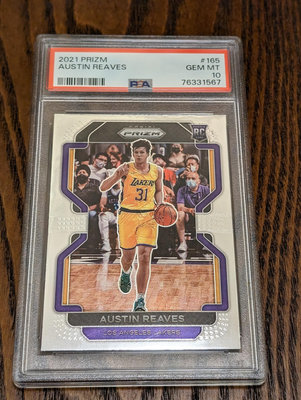 2021 Prizm #165 Austin Reaves RC PSA10