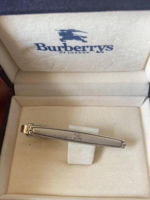 Burberry 巴寶莉 中古純銀領帶夾  vintage
