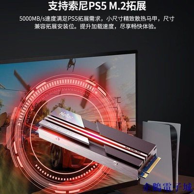 溜溜雜貨檔朗科1T固態硬碟PCIE4.0 NVME協議PS5遊戲機檯式機電腦M.2SSD 500G