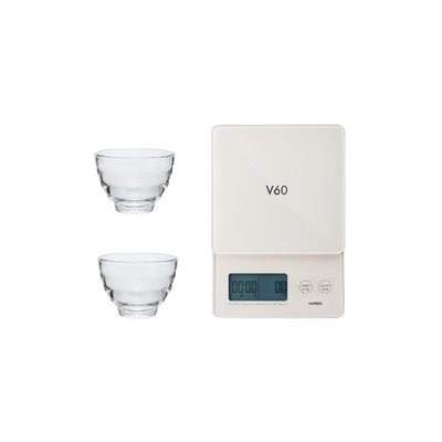 【HARIO】V60  琉璃白電子秤✰VSTG-2000W-TW✰V60 琉璃白電子秤【公司貨/附發票】