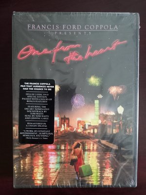 (全新)Francis Ford Coppola-One From The Heart DVD(美國版，雙碟版，舊愛新歡