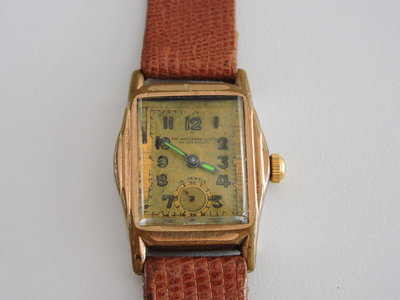 真品 瑞士製 THE HARTFORD 手上鍊機械古董錶