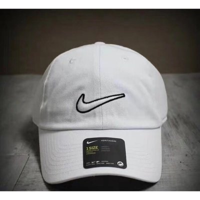 100％原廠✅✅✅ 現貨 Nike 刺繡 棒球帽 遮陽帽 老帽 男帽 女帽 黑白 環扣