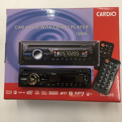 CARDIO 單片CD USB AUX SD 音響主機 遙控器 安裝另計