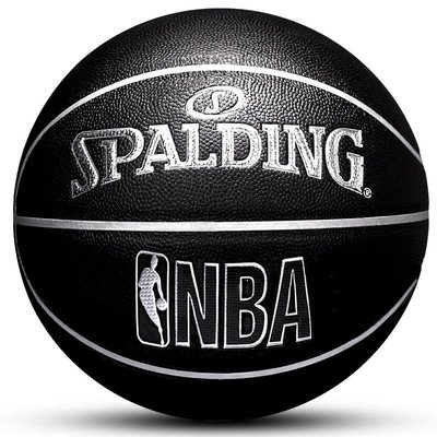 斯伯丁官方正品黑色PU成人室外學生耐磨軟皮比賽專用籃球76-332Y*特價優惠
