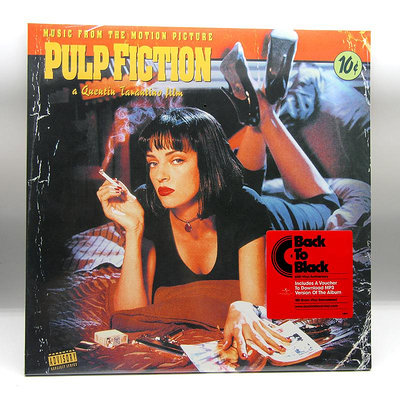 正版 低俗小說/PULP FICTION 電影原聲帶 LP黑膠唱片留聲機12寸(海外復刻版)