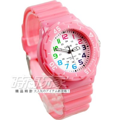Lotus 時尚錶 簡單數字活力潮流腕錶 女錶 防水手錶 數字錶 TP2108L-09粉紅【時間玩家】