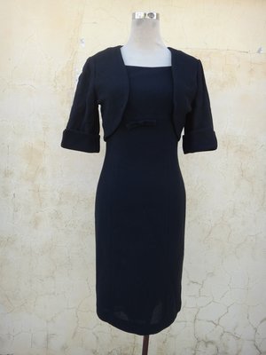 jacob00765100 ~ 正品 日本品牌 ROSALINE LEE RS 黑色優雅 洋裝/套裝 size: 40