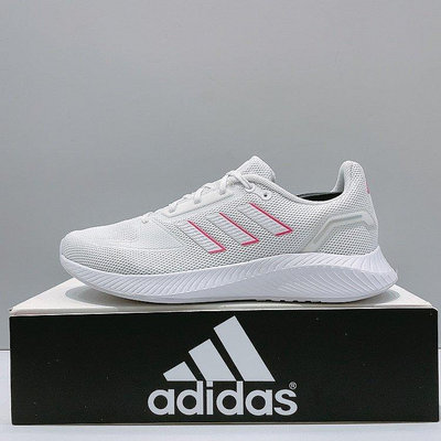 adidas RUNFALCON K 2.0 女生 白粉色 舒適 透氣 輕量 緩震 運動 慢跑鞋 FY9623