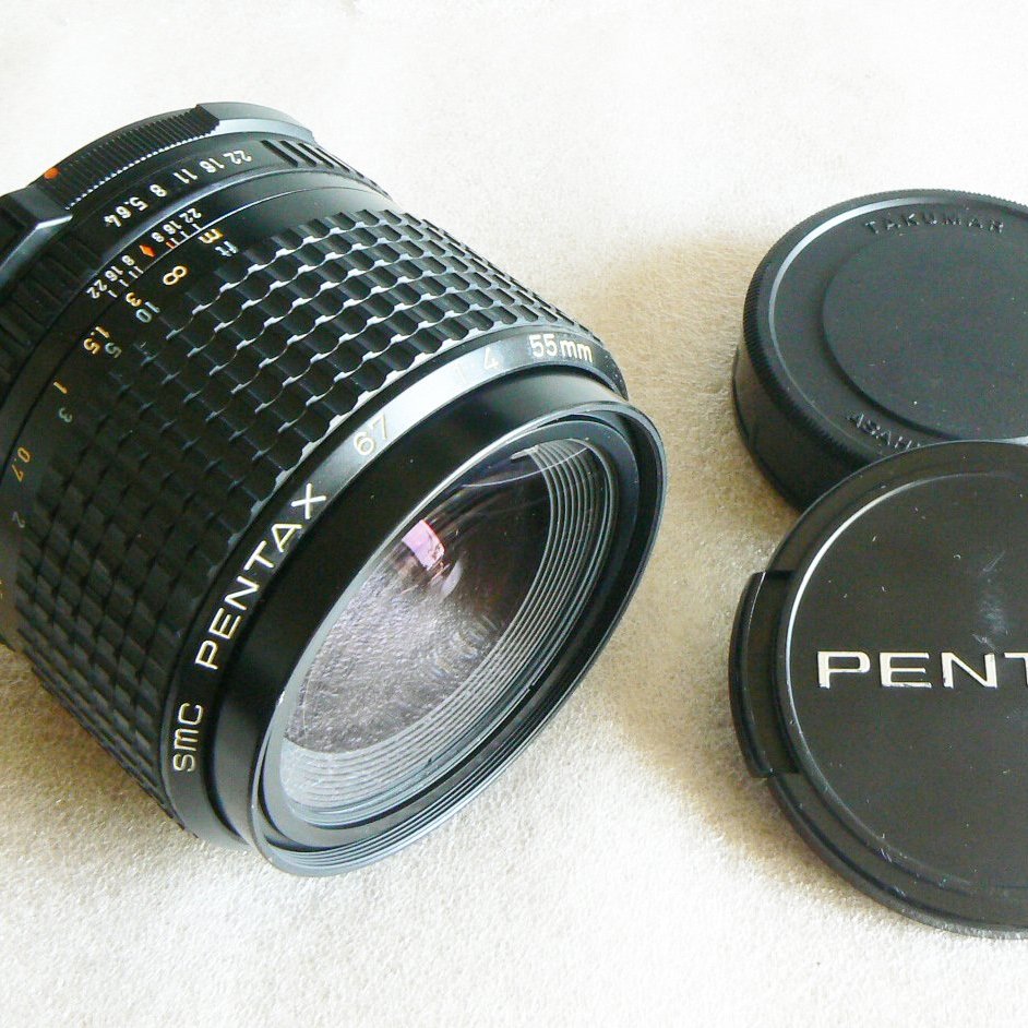 悠悠山河 近新品pentax 67 Smc 55mm F4 中片幅廣角鏡頭 全鏡組透亮無塵鏡片完整無刮傷 Yahoo奇摩拍賣