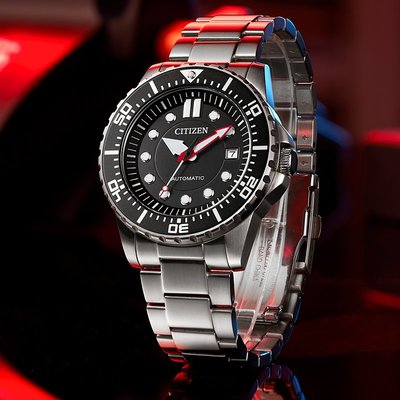 【時光鐘錶公司】CITIZEN 星辰 NJ0120-81E 黑水鬼 自動上鍊 不鏽鋼 機械錶 腕錶 男錶