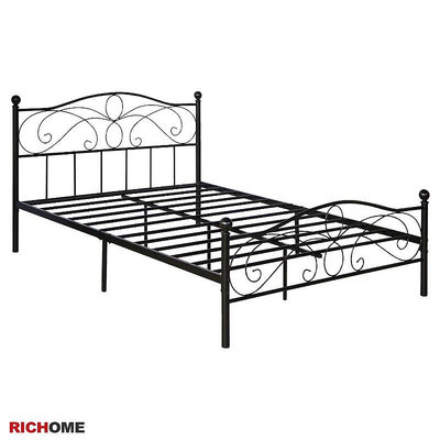 RICHOME BE-255 BE-254 法蘭5呎雙人床 床架 雙人床 單人床 鐵床 工業風 現代
