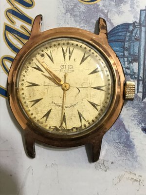 Glashutte 格拉蘇帝 老錶 手上鏈 愛買家族 錶徑不含龍頭34 ，面盤沒有整理過，沒有錶帶 機械錶 德國