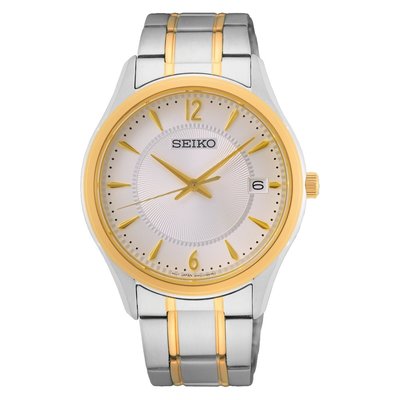 SEIKO 精工 經典中金藍寶石鏡面腕錶(6N52-00D0KS/SUR468P1)