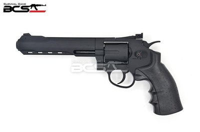 【WKT】 一般版 FS 華山 6吋 6mm 黑色 CO2 全金屬左輪手槍-FSC1002B06