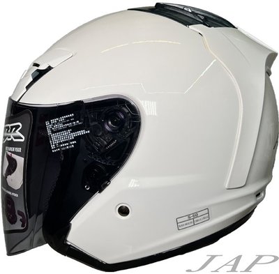 《JAP》CBR S60素色 亮白 R帽 內襯全可拆洗 半罩 安全帽 超透氣孔