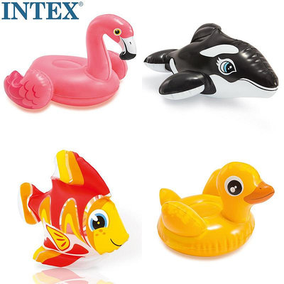 水上設備 游泳 INTEX 58590 嬰幼兒戲水玩具 BB可愛動物 寶寶充氣兒童玩具