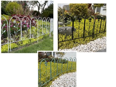 (ys小舖)美式院子鐵藝小圍欄護攔裝飾花園庭院柵欄爬藤架子室外隔斷圍籬