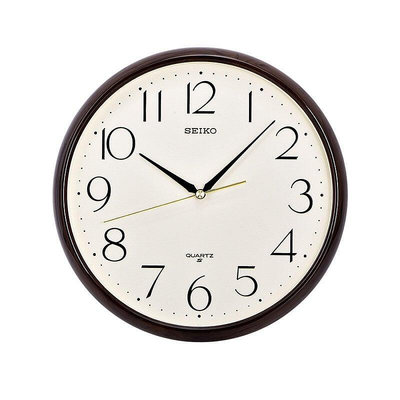 SEIKO日本精工11寸復古創意掛鐘客廳時鐘日式掛墻鐘表