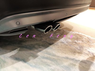 涔峰ＣＦ☆ (黑鈦)福斯VW New Tiguan 尾飾管 排氣管裝飾管 不鏽鋼尾管 裝飾排氣管 白金尾飾管 白鐵尾飾管