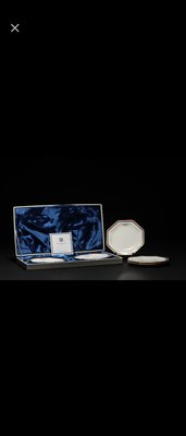 GIVENCHY Paris 法國頂級品牌紀梵希八角彩西餐套盤一套日本製品質精美送禮自用皆宜直俓15.5cm