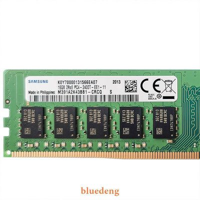M391A2K43BB1-CRC三星 16G 2RX8 PC4-2400T DDR4 純ECC UDIMM記憶體