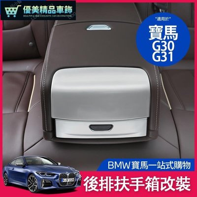 BMW 寶馬 後排 扶手箱 扶手 保護貼 片 528i 530i 後排 面板 改裝 G30 G31 內飾 改裝-優美精品車飾