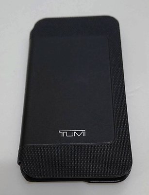 全新TUMI iPhone 6 高質感黑色皮革翻蓋手機殼