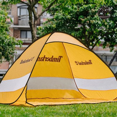 全新Timberland 簡易帳篷，2022橘色小帳篷可供2成人使用
